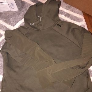 Limited edition olive green puma sweatshirt